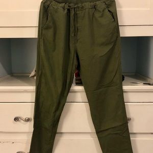 Wildfang olive green XXL drawstring pants